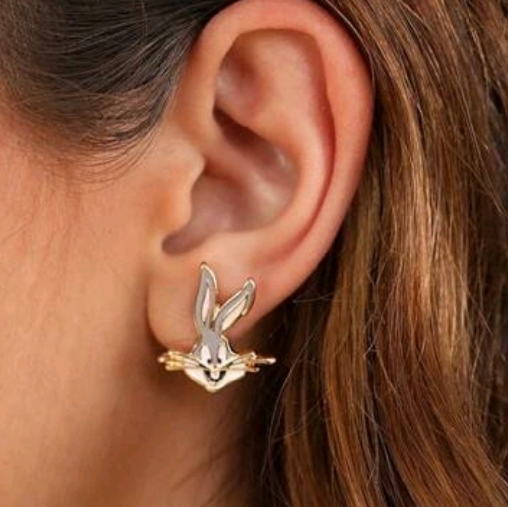 Bugs Bunny Looney Tunes Cartoon Character Earrings 8$